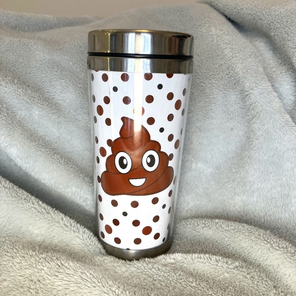 Poop Emoji Coffee/Tea Travel Mug - Picture 1 of 6